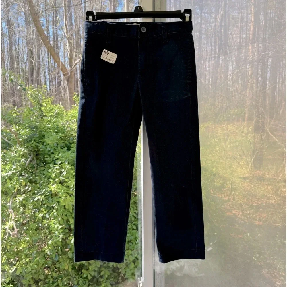 NWT Cat & Jack navy blue school pants size 6. Straight w/ 2 slant front pockets.
